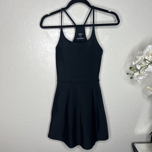 AQUA Athletic Racerback Flared Active Dress XS - Picture 2 of 5